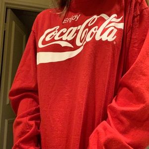 red coke a cola/the real thing long sleeve tee